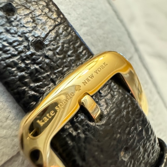 Kate Spade Black Leather Strap Watch - Picture 4 of 8